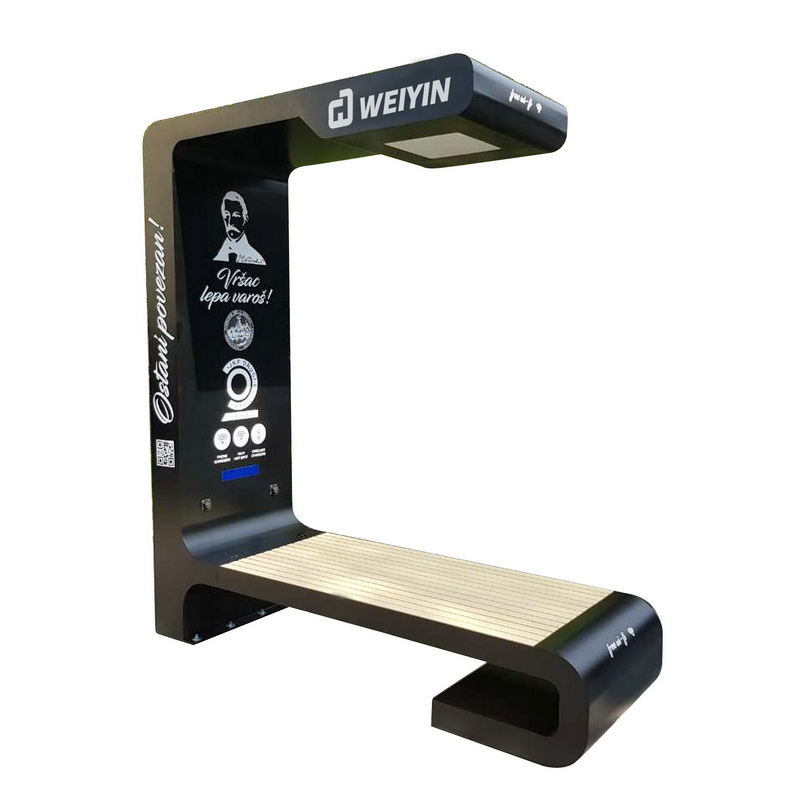 El mejor cartel de la pantalla LED del diseño Teléfono USB que carga los muebles al aire libre inteligentes solares